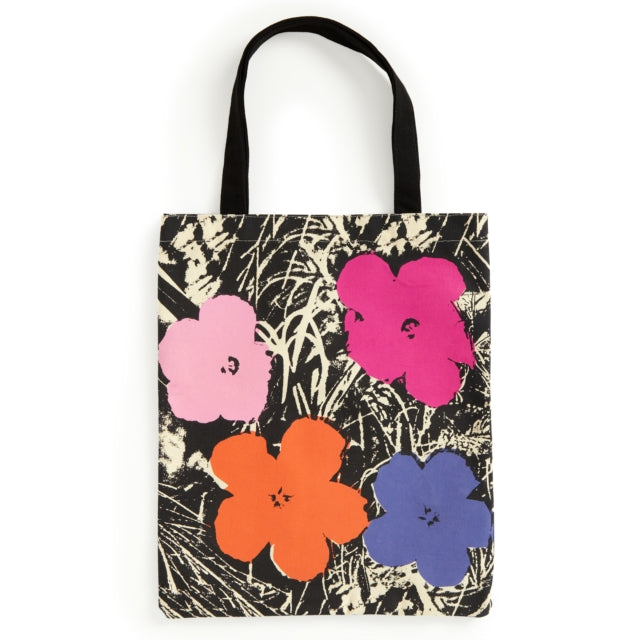 Warhol Flowers Canvas Tote Bag - Pink-9780735380653
