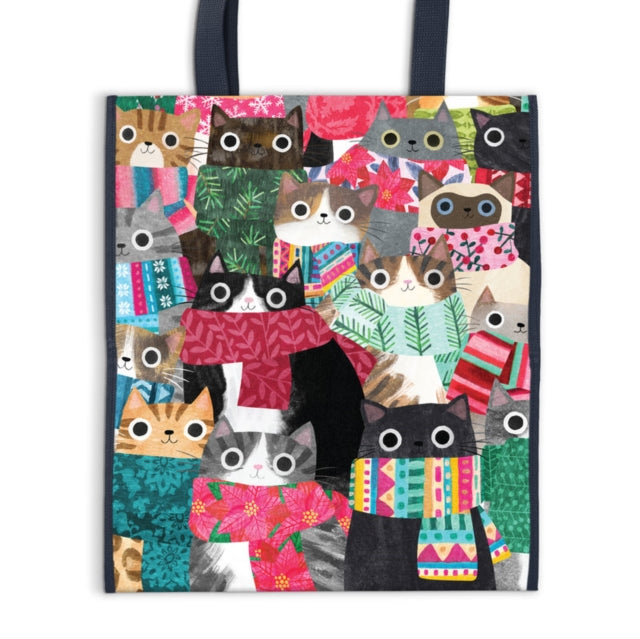 Wintry Cats Reusable Shopping Bag-9780735381476