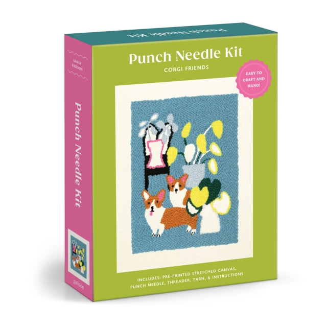 Corgi Friends Punch Needle Kit 9780735388673
