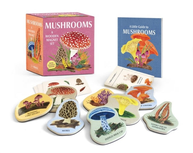 Mushrooms: A Wooden Magnet Set-9780762481378