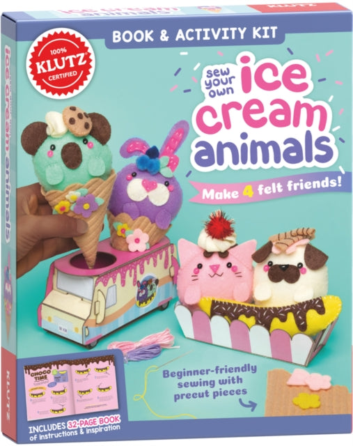 Sew Your Own Ice Cream Animals (Klutz)-9781338702217