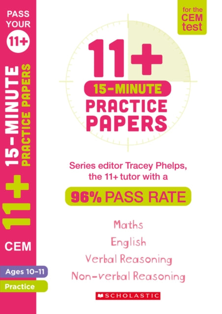 11+ 15-Minute Practice Papers for the CEM Test Ages 10-11-9781407183756