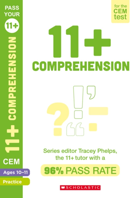 11+ English Comprehension Practice and Assessment for the CEM Test Ages 10-11-9781407183763