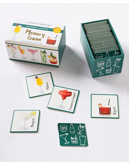 Memory Game: Alcoholic Drinks : A fun, fast-paced, dinner party game for adults, with 60 cards in a plastic-free box 9781488966088