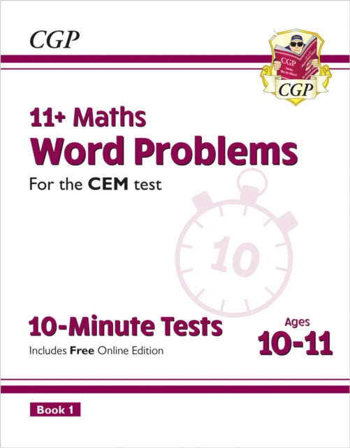 11+ CEM 10-Minute Tests: Maths Word Problems - Ages 10-11 Book 1 (with Online Edition) B2