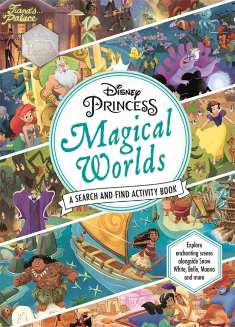Disney Princess: Magical Worlds Search and Find Activity Book 9781800785625