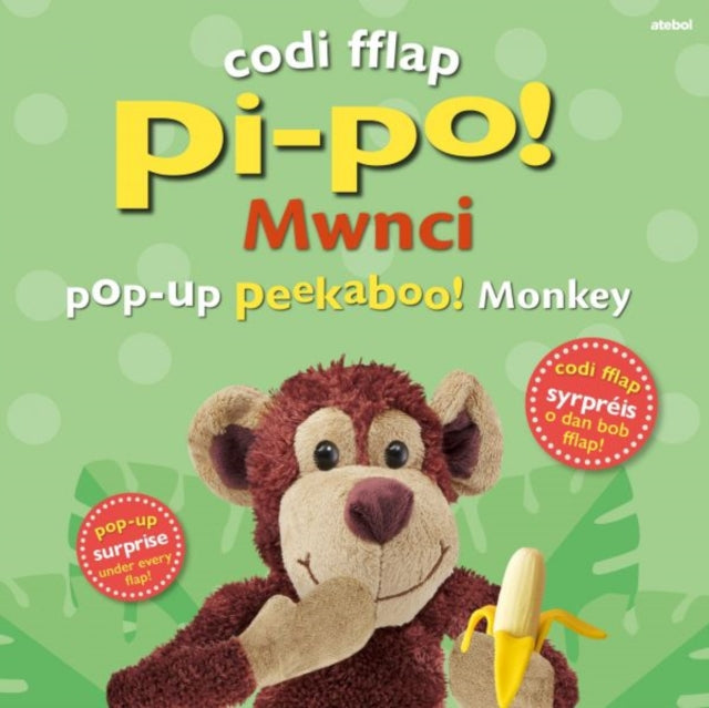 Codi Fflap Pi-po! Mwnci / Pop-up Peekaboo! Monkey 9781801064453