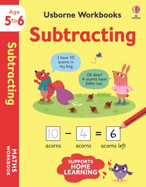 Usborne Workbooks Subtracting 5-6 9781801313469