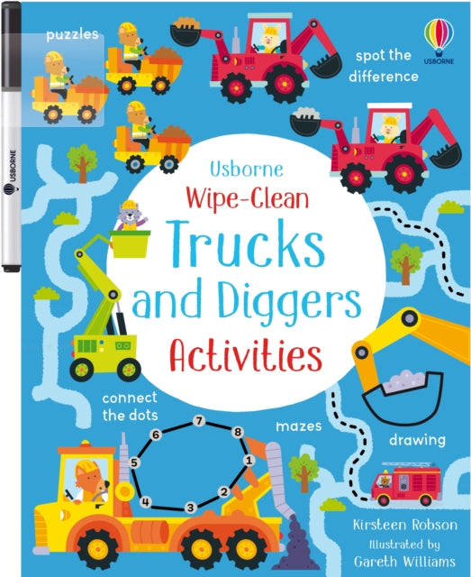 Wipe-Clean Trucks and Diggers Activities 9781805074007