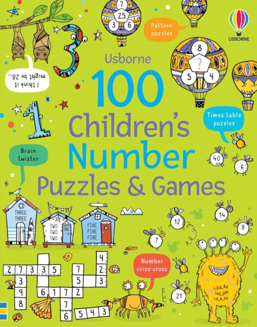 100 Children's Number Puzzles and Games 9781805313069