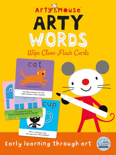 Arty Mouse Arty Words Wipe Clean Flash Cards 9781836160298
