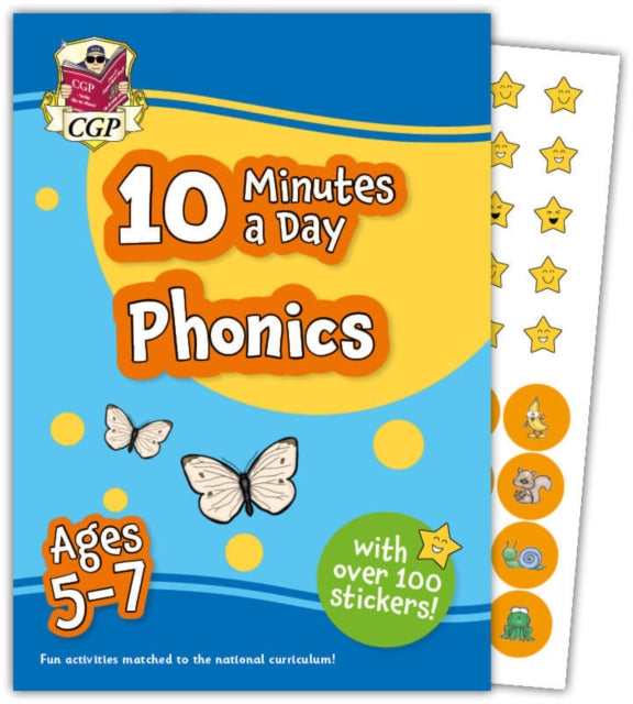 10 Minutes a Day Phonics for Ages 5-7 (with over 100 stickers) 9781837740246
