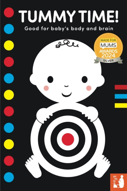 Tummy Time! : A high-contrast fold-out book with mirror for babies 9781838138196