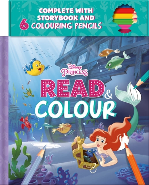 Disney Princess Ariel: Read & Colour 9781838527020