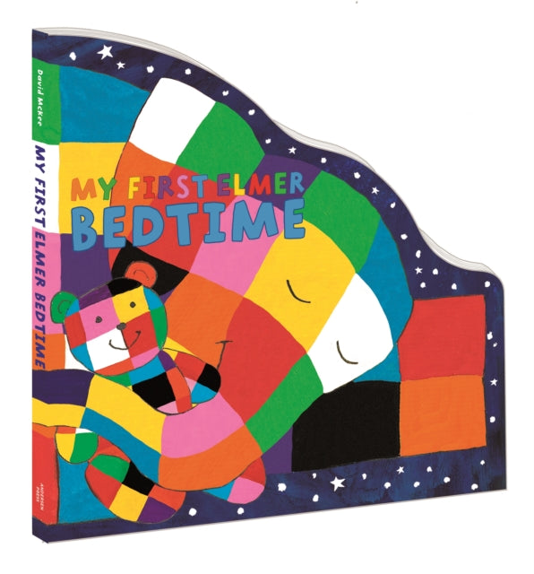 My First Elmer Bedtime : Shaped Board Book 9781839131646