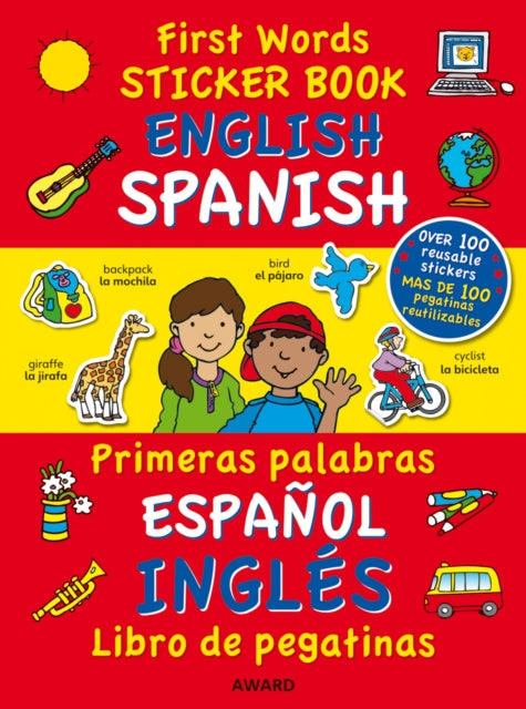 First Words Sticker Books: English/Spanish 9781841358031