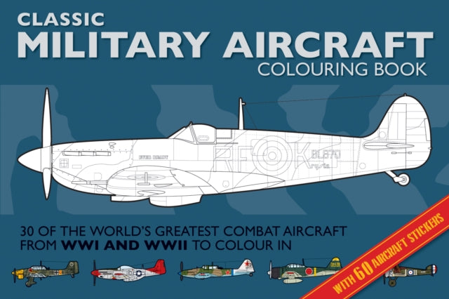 Military Aircraft Colouring Book-9781909763661