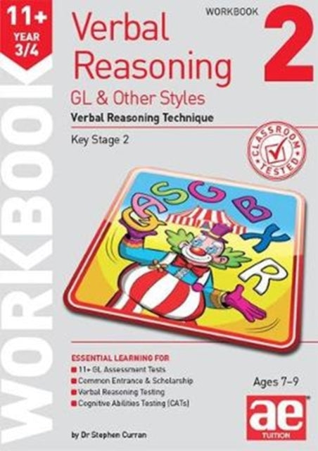 11+ Verbal Reasoning Year 3/4 GL & Other Styles Workbook 2 : Verbal Reasoning Technique 9781910106082