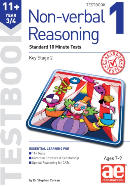 11+ Non-verbal Reasoning Year 3/4 Testbook 1 : Standard 10 Minute Tests 9781910106181