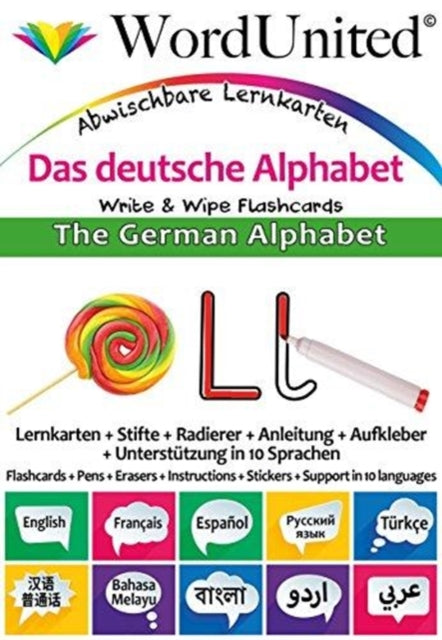 The German Alphabet : Write & Wipe Flashcards 9781911333166