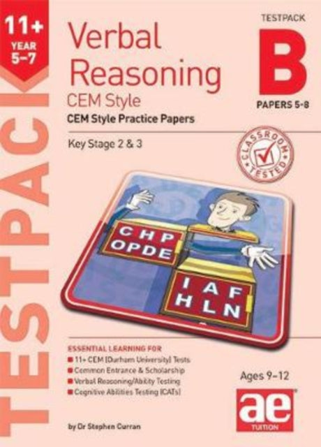11+ Verbal Reasoning Year 5-7 CEM Style Testpack B Papers 5-8 : CEM Style Practice Papers B2