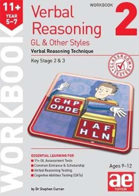 11+ Verbal Reasoning Year 5-7 GL & Other Styles Workbook 2 : Verbal Reasoning Technique 9781911553618