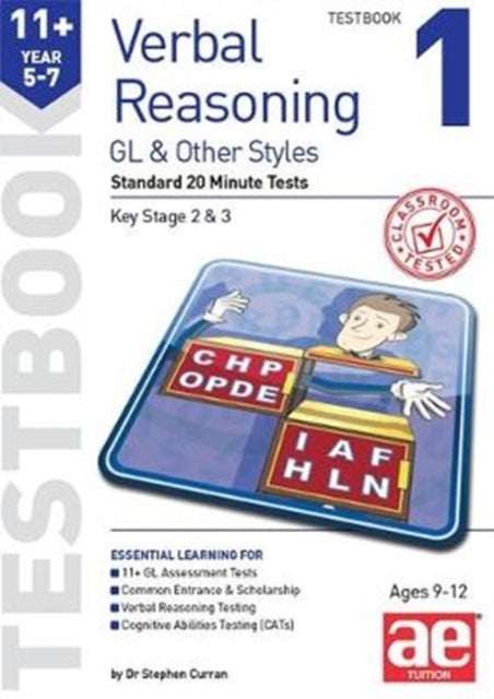 11+ Verbal Reasoning Year 5-7 GL & Other Styles Testbook 1 : Standard 20 Minute Tests 9781911553656