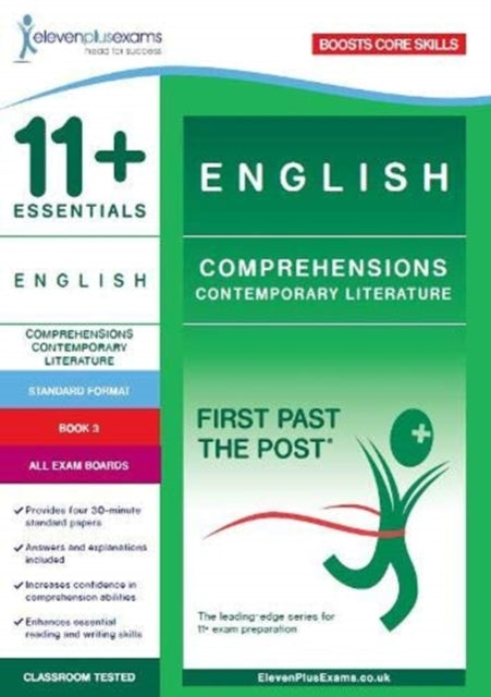 11+ Essentials English: Comprehensions Contemporary Literature Book 3 (Standard Format) 9781912364275
