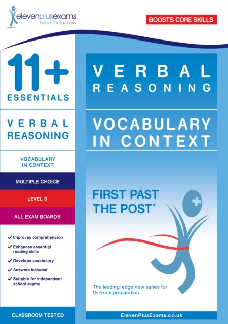 11+ Essentials Verbal Reasoning: Vocabulary in Context Level 3 9781912364701