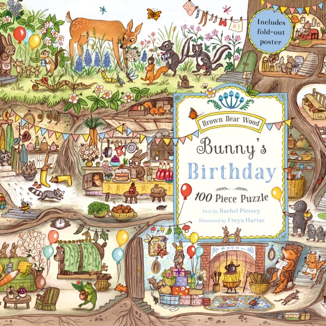 Bunny's Birthday Puzzle : A Magical Woodland (100-piece Puzzle) 9781913520632